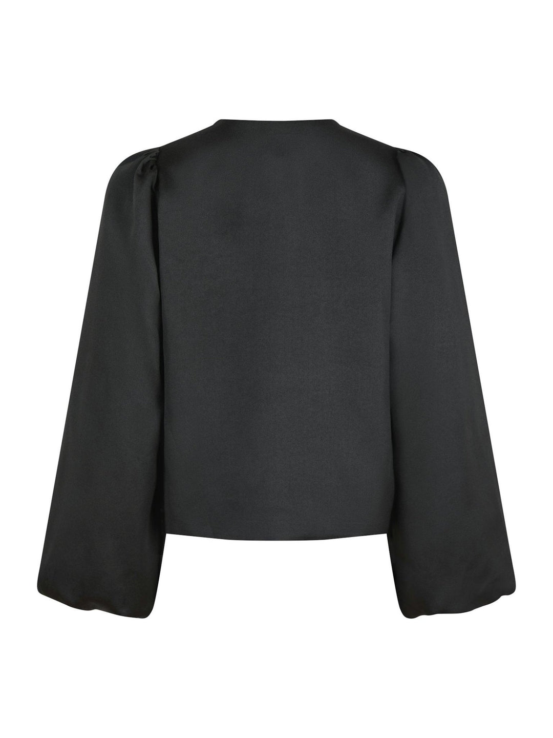 Daliska Dull Satin Blouse Black | Skjorter og bluser | Smuk - Dameklær på nett