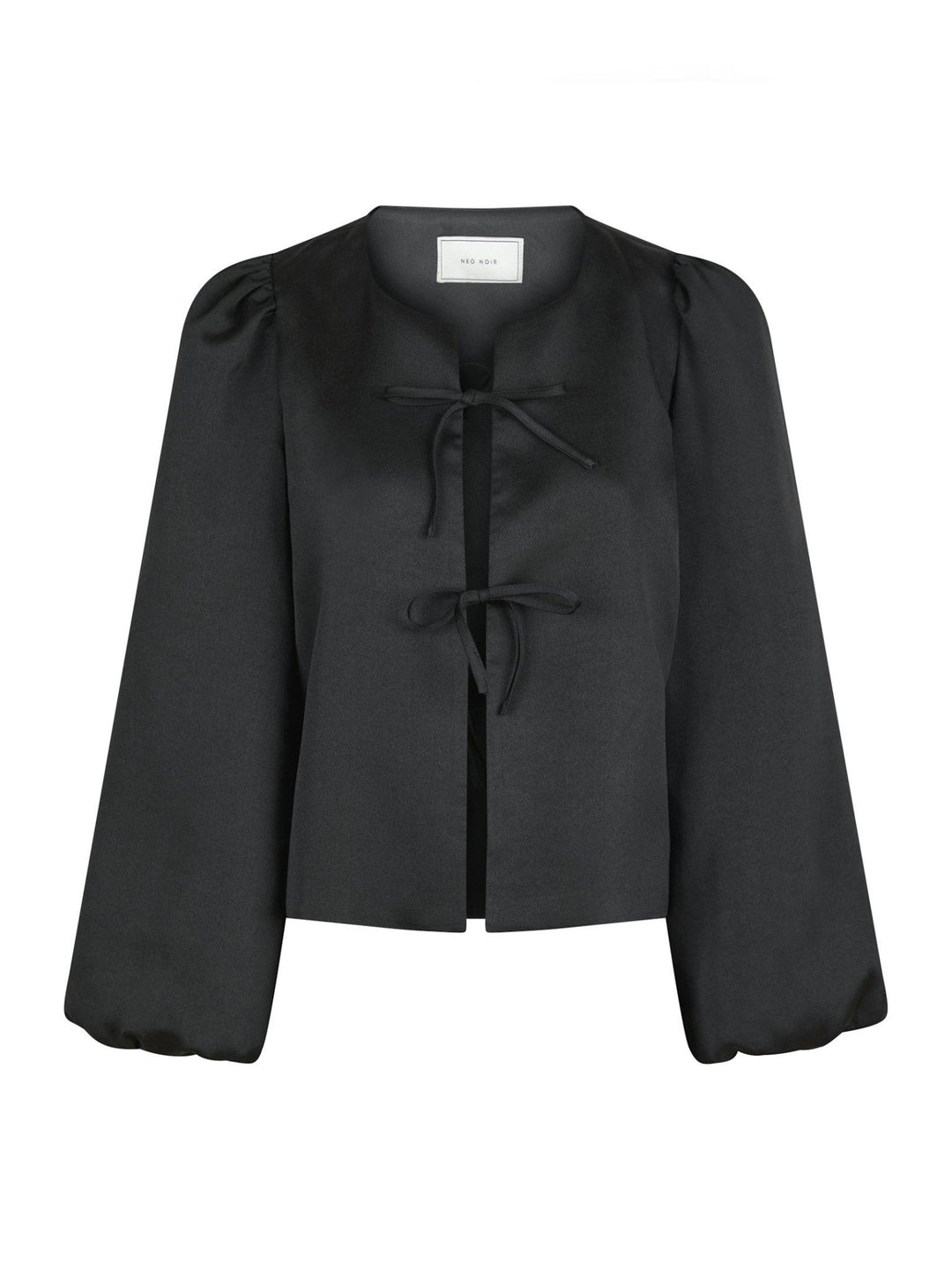 Daliska Dull Satin Blouse Black | Skjorter og bluser | Smuk - Dameklær på nett