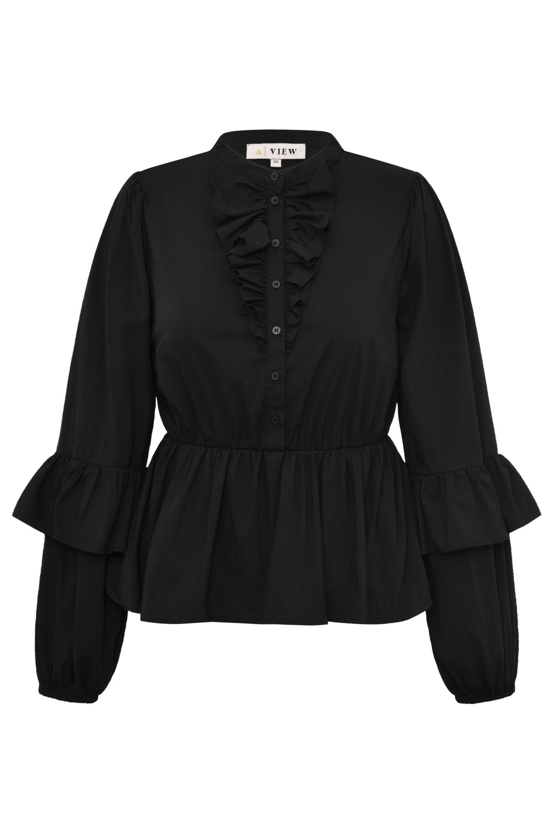 Daniela Shirt Black | Skjorter og bluser | Smuk - Dameklær på nett