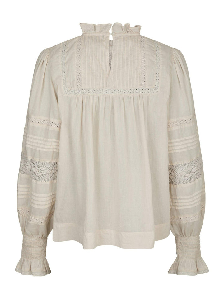 Ebba S Voile Blouse Ivory | Skjorter og bluser | Smuk - Dameklær på nett