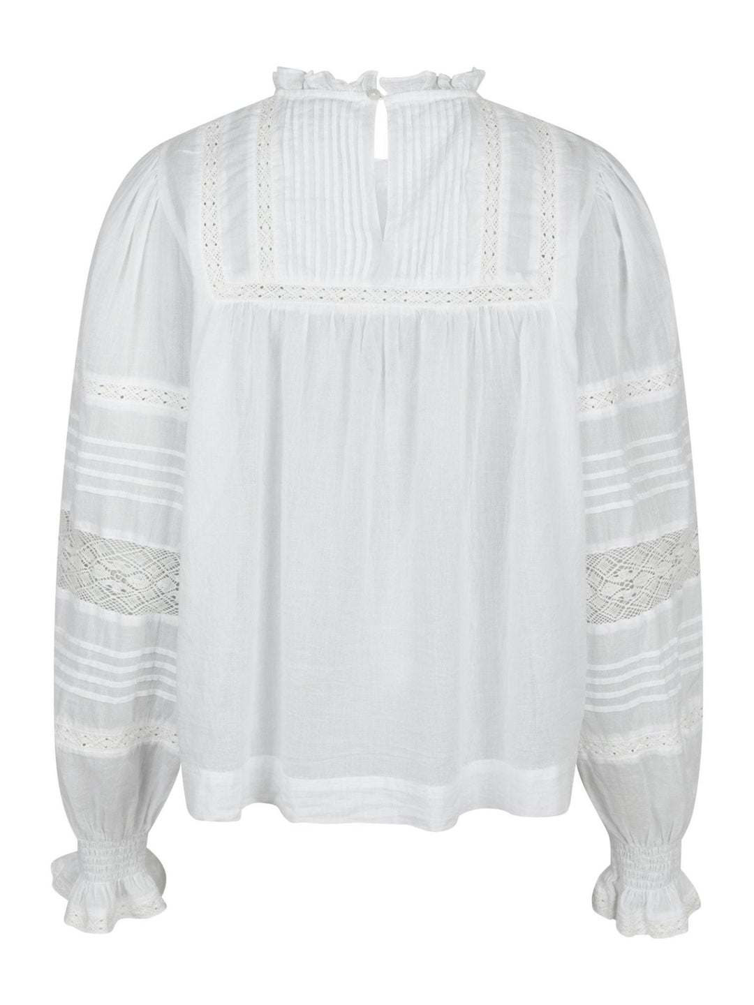 Ebba S Voile Blouse White | Skjorter og bluser | Smuk - Dameklær på nett