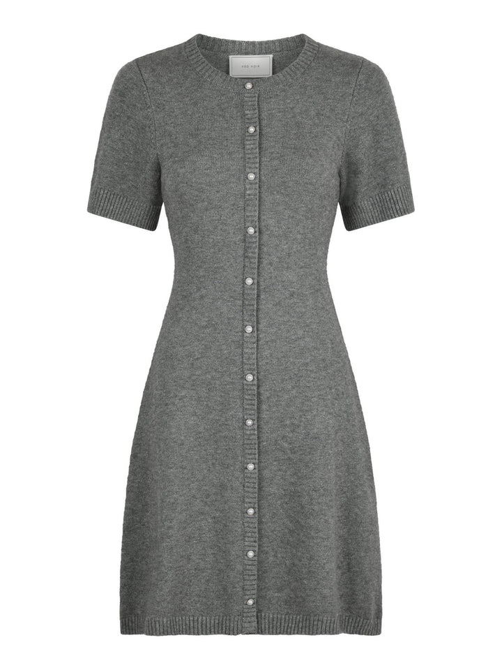 Elise Knit Dress Dark Grey Melange | Genser | Smuk - Dameklær på nett