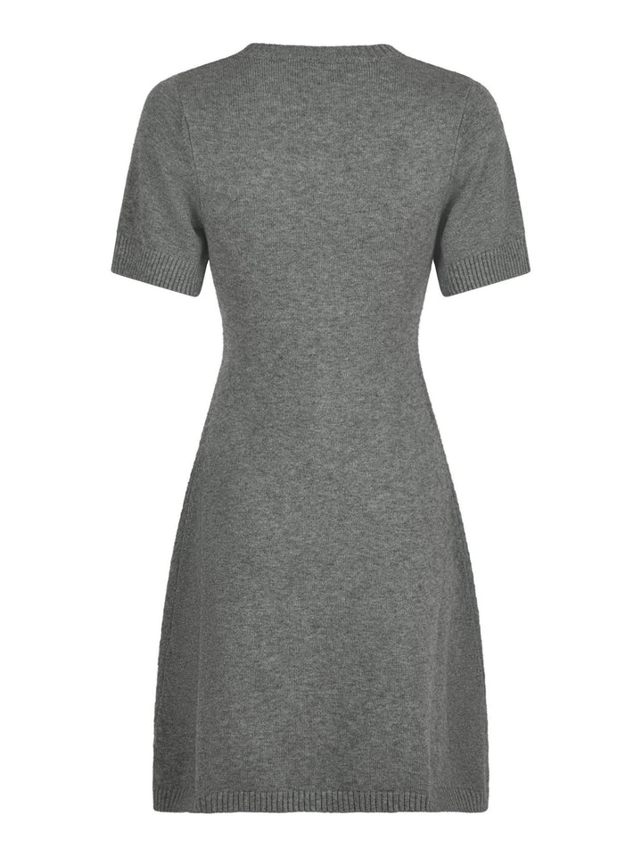 Elise Knit Dress Dark Grey Melange | Genser | Smuk - Dameklær på nett