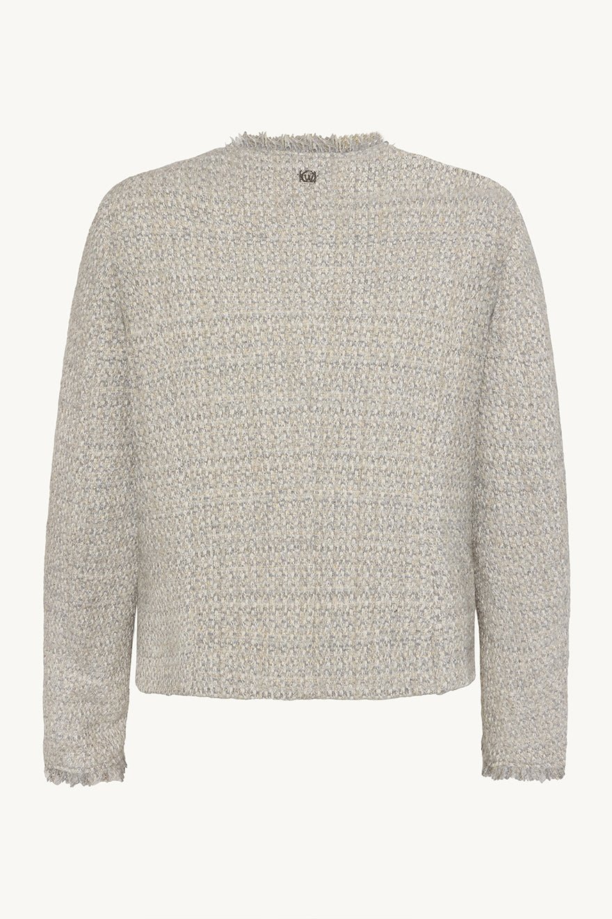 Elliana Jacket Soft Grey Melange | Yttertøy | Smuk - Dameklær på nett