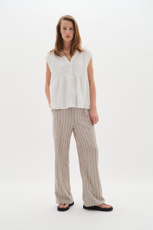 Ellieiw V-Top Pure White | Skjorter og bluser | Smuk - Dameklær på nett