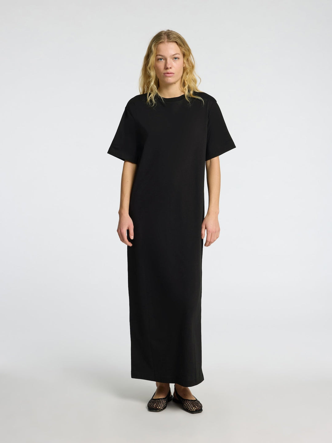 Essential Ss Pocket Ankle Dress Black | Kjoler | Smuk - Dameklær på nett