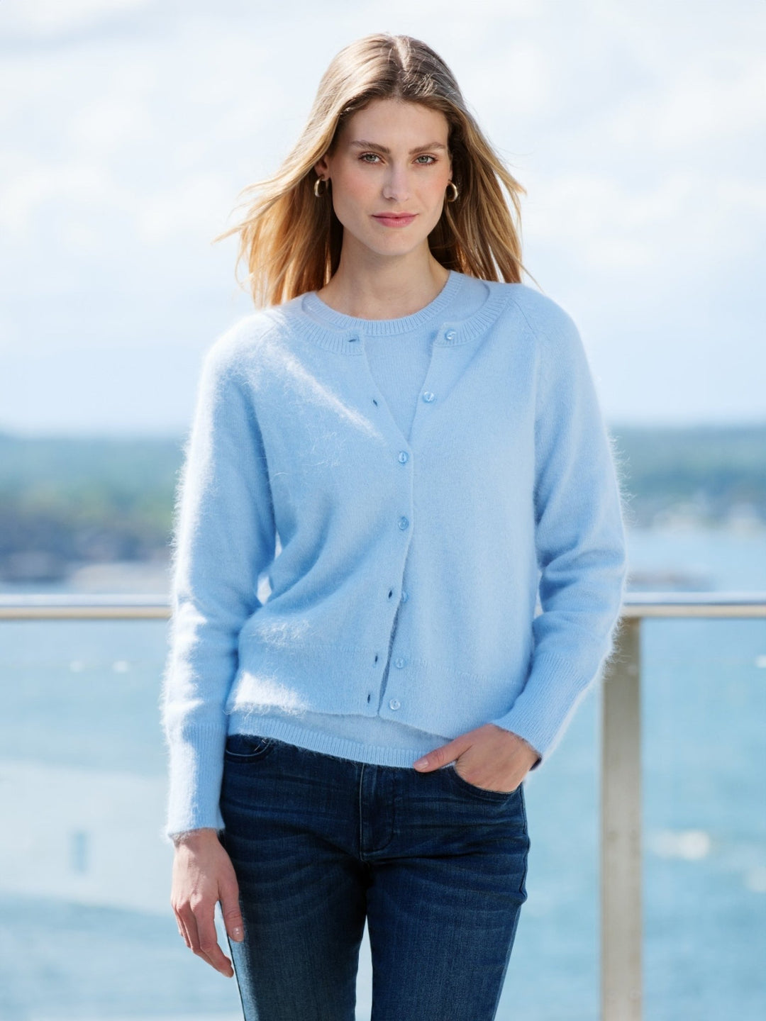 Eva Cardigan Light Blue | Genser | Smuk - Dameklær på nett