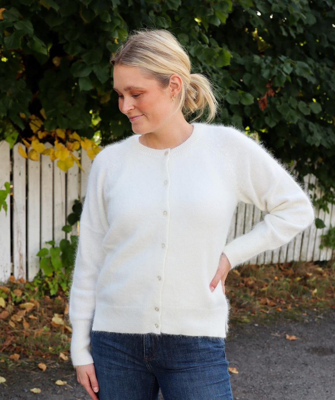 Eva Cardigan Offwhite | Genser | Smuk - Dameklær på nett