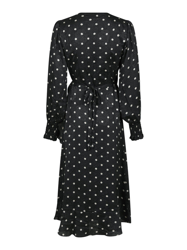 Eva Retro Dot Dress Black | Kjoler | Smuk - Dameklær på nett