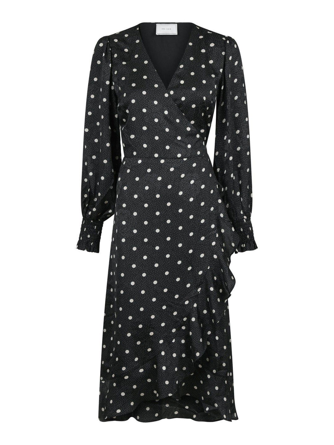 Eva Retro Dot Dress Black | Kjoler | Smuk - Dameklær på nett