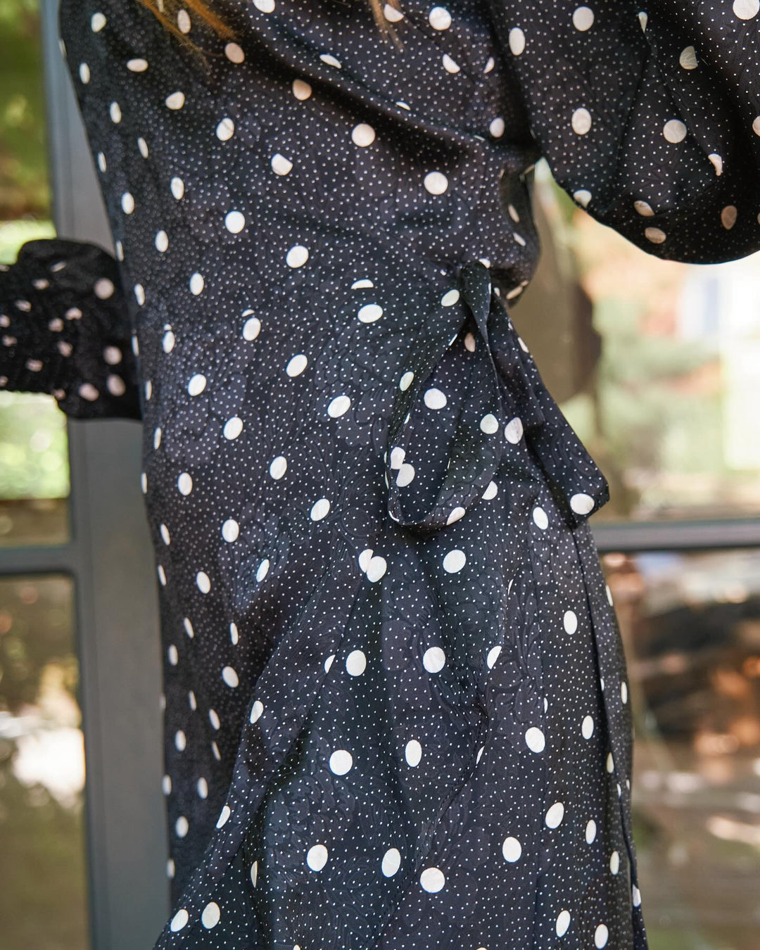 Eva Retro Dot Dress Black | Kjoler | Smuk - Dameklær på nett