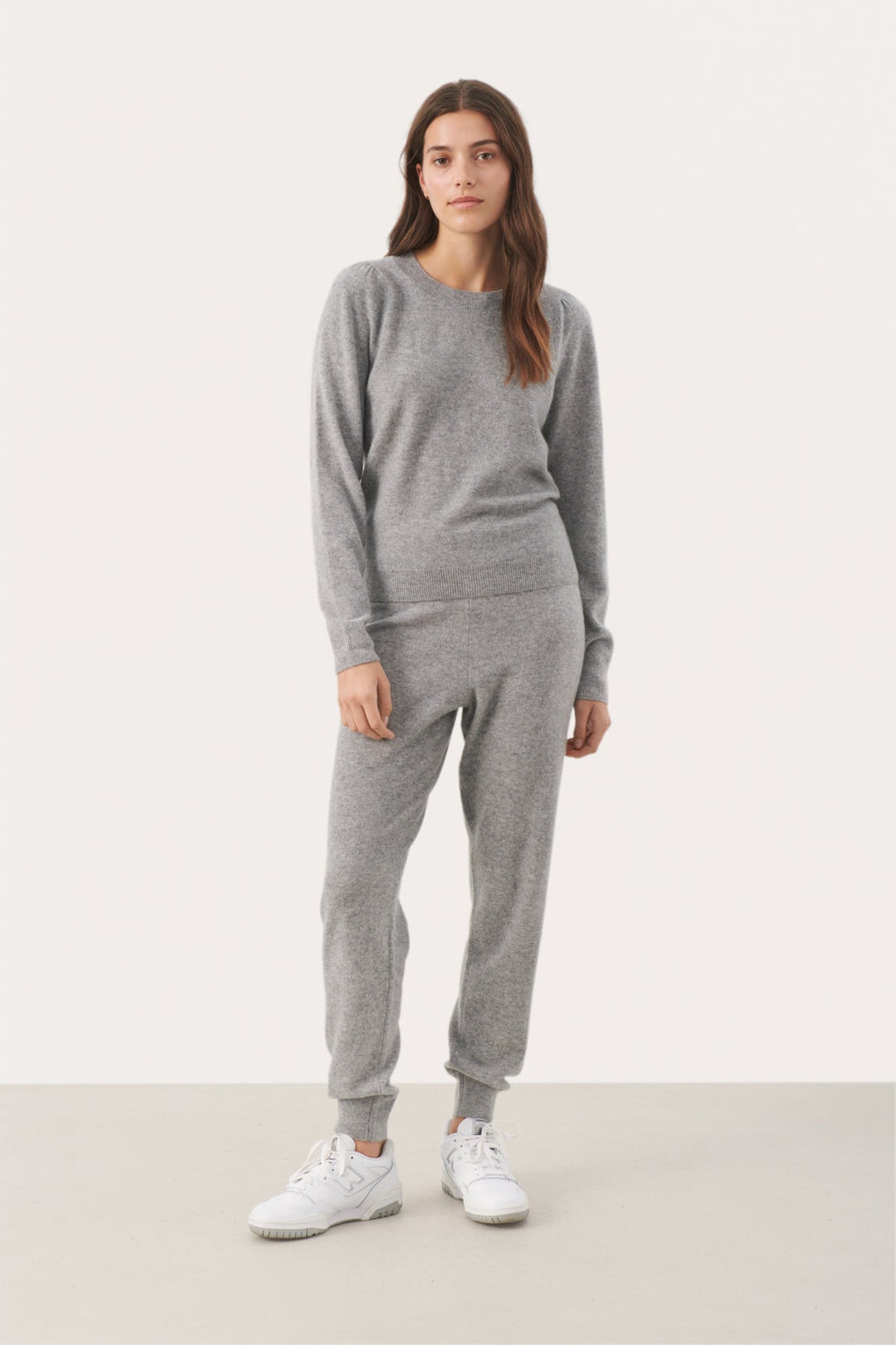 Evinapw Pullover Grey Melange | Genser | Smuk - Dameklær på nett