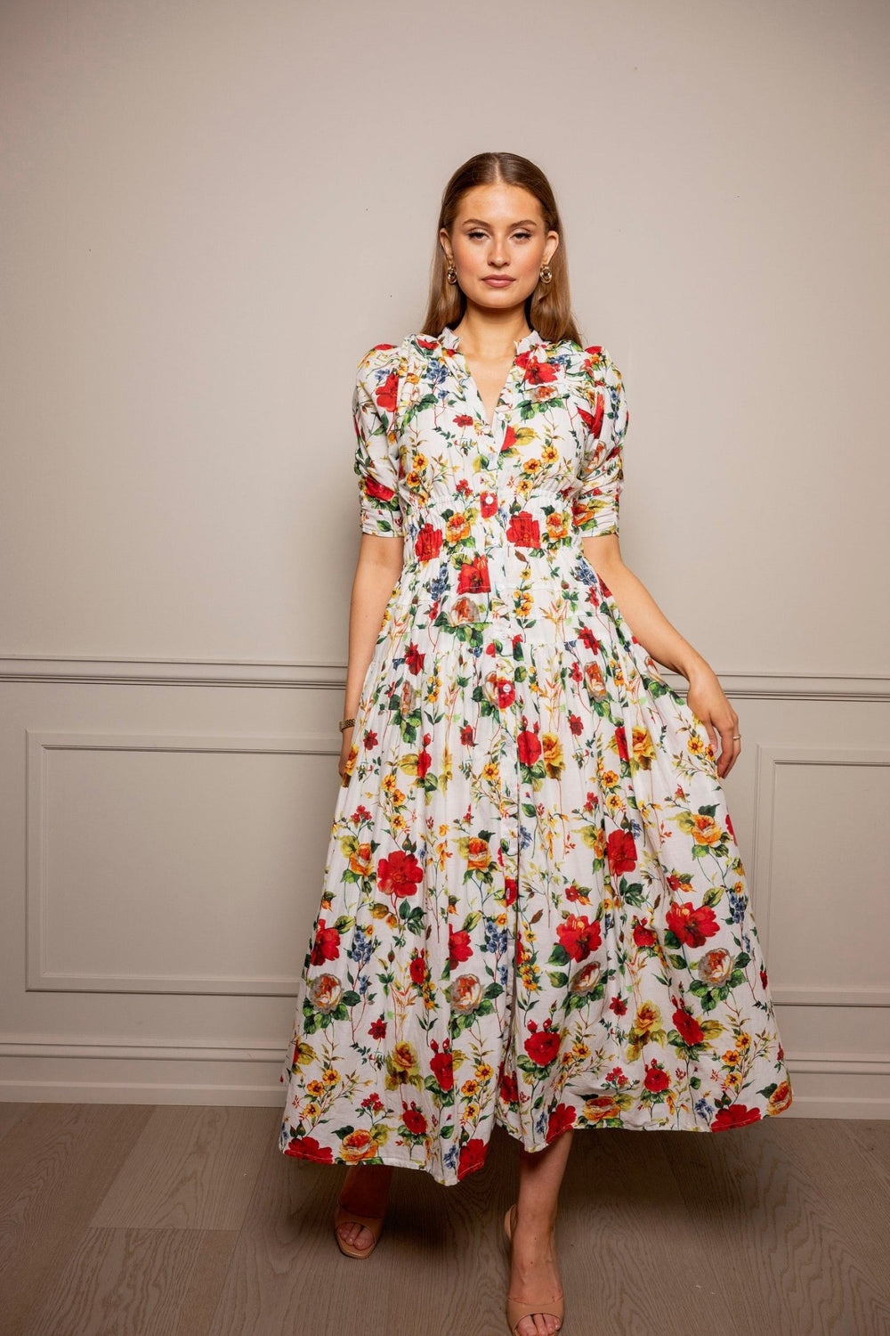 Fabienne Dress Floral | Kjoler | Smuk - Dameklær på nett