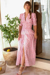 Fabienne Dress Pink Flora