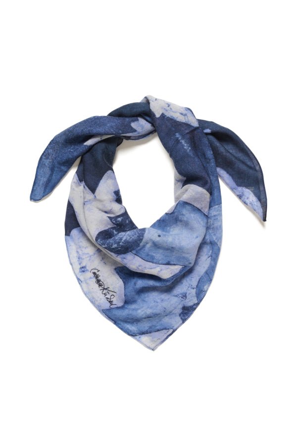 Felisiapw Scarf Blue Leaf | Accessories | Smuk - Dameklær på nett