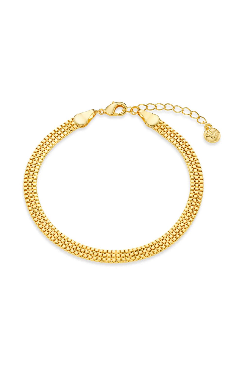 Flat Box Chain Bracelet Pale Gold | Accessories | Smuk - Dameklær på nett