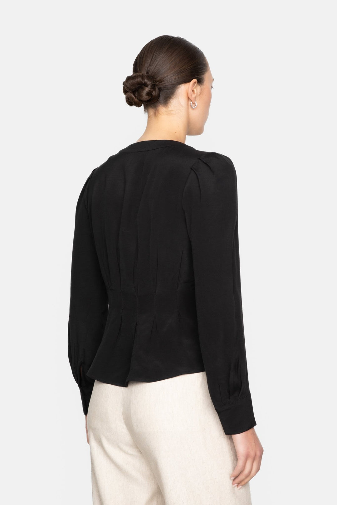 Flavia Blouse Black | Skjorter og bluser | Smuk - Dameklær på nett