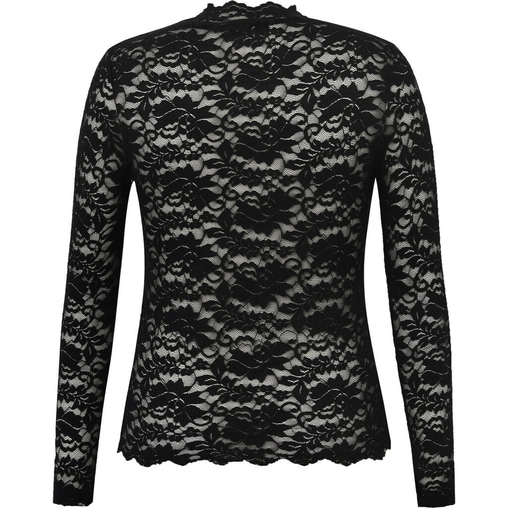 Flora Lace Blouse Black | Skjorter og bluser | Smuk - Dameklær på nett