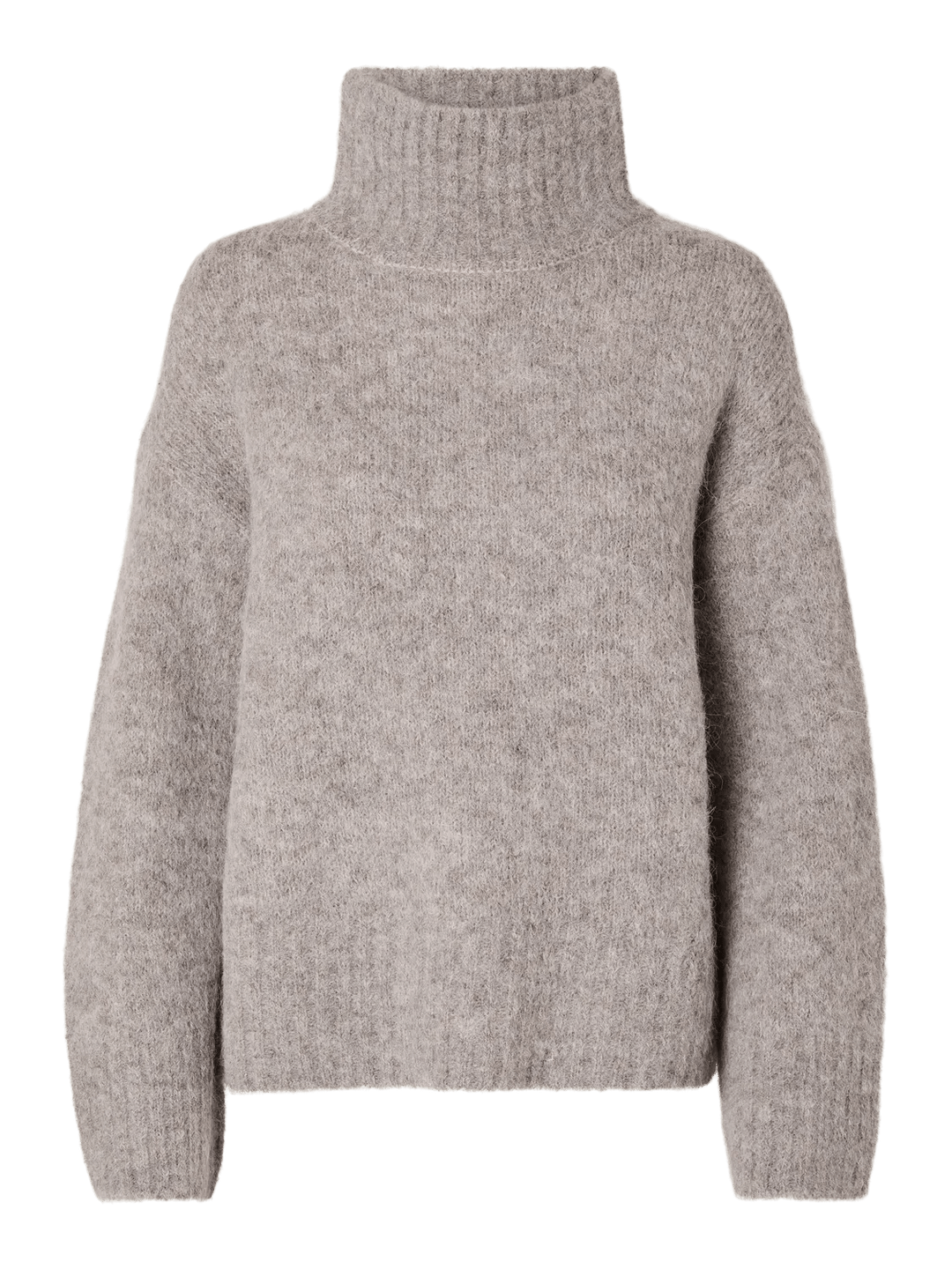 Gabella Ls Knit High - Neck Steel Gray Melange | Genser | Smuk - Dameklær på nett