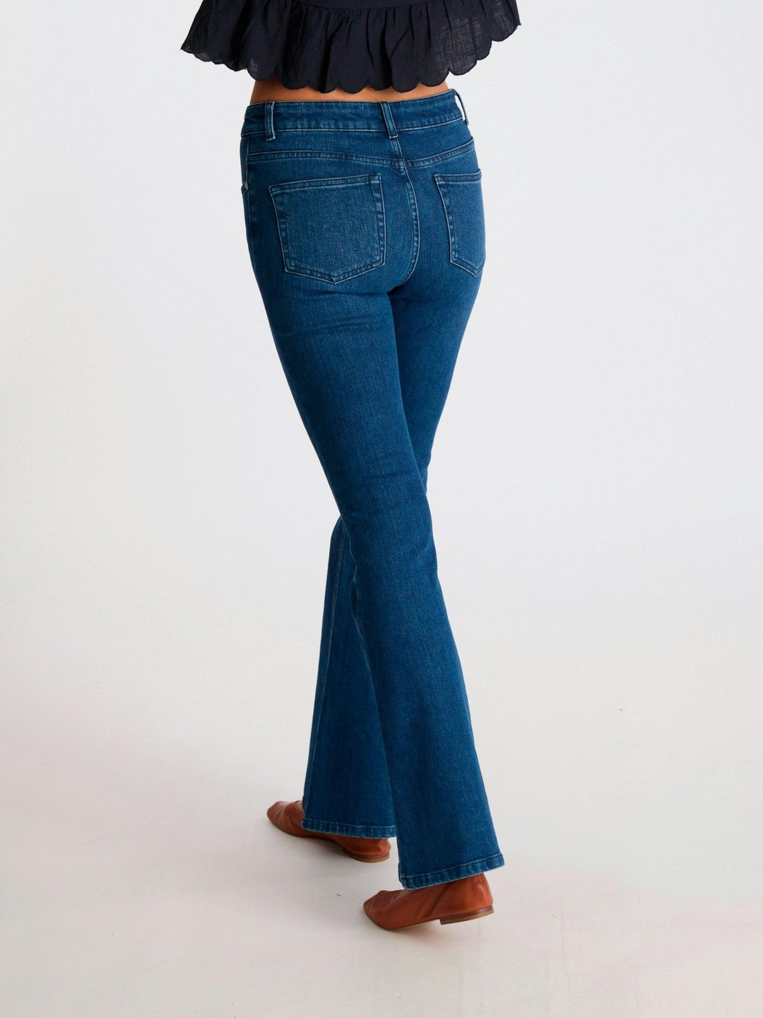 Georgina Denim Pants Blue | Bukser | Smuk - Dameklær på nett