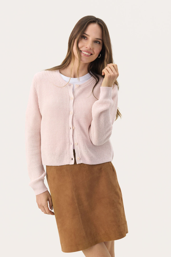 Gigiapw Cardigan Mauve Chalk | Genser | Smuk - Dameklær på nett