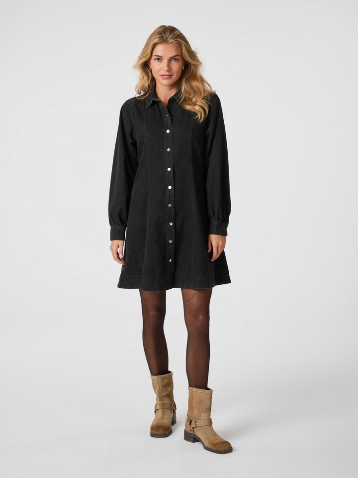 Hanne Denim Dress Black | Kjoler | Smuk - Dameklær på nett