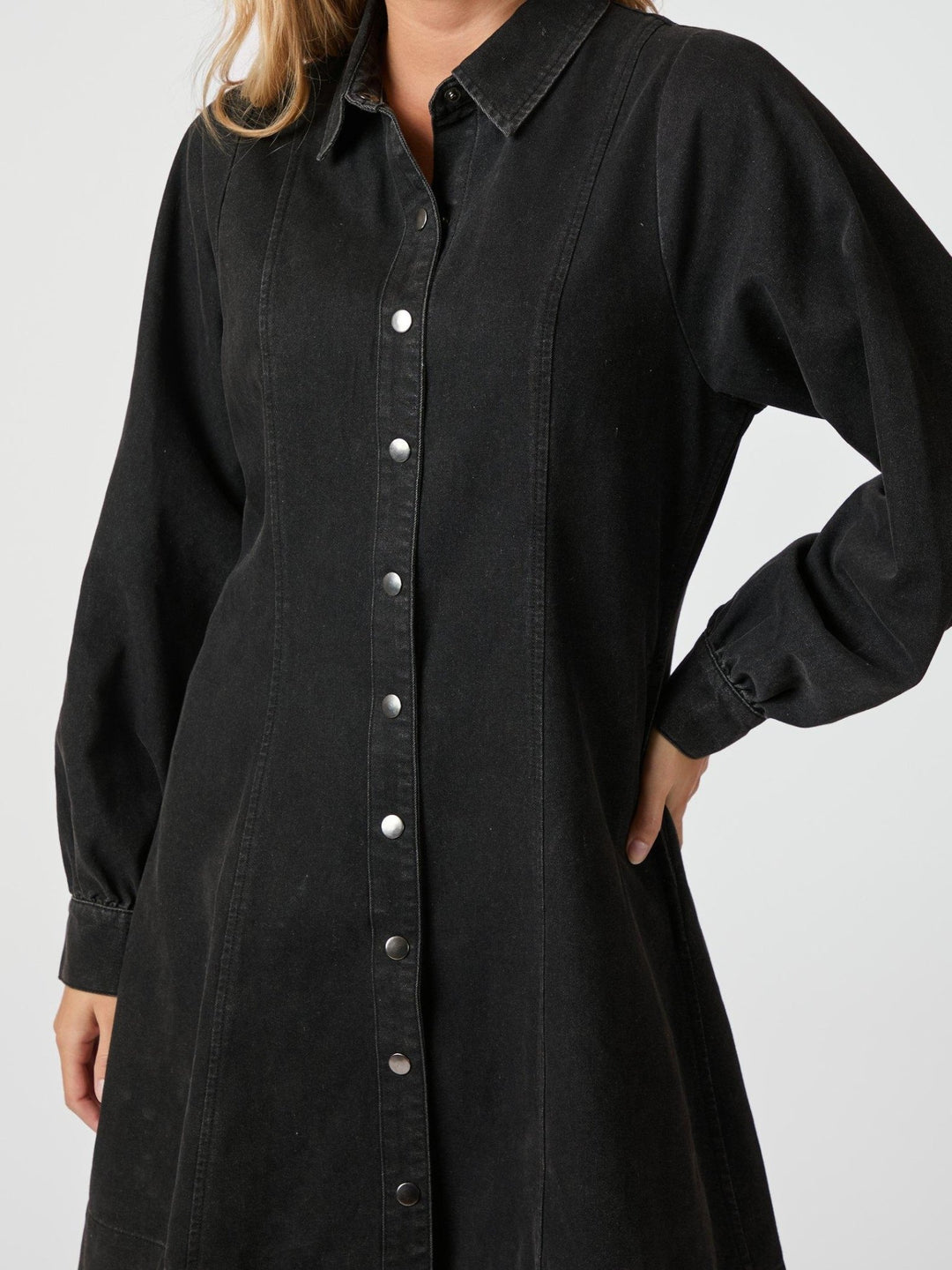 Hanne Denim Dress Black | Kjoler | Smuk - Dameklær på nett