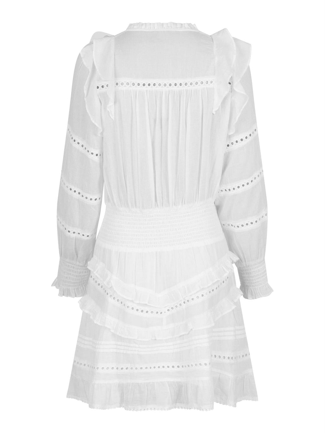 Harmoni S Voile Dress White | Kjoler | Smuk - Dameklær på nett