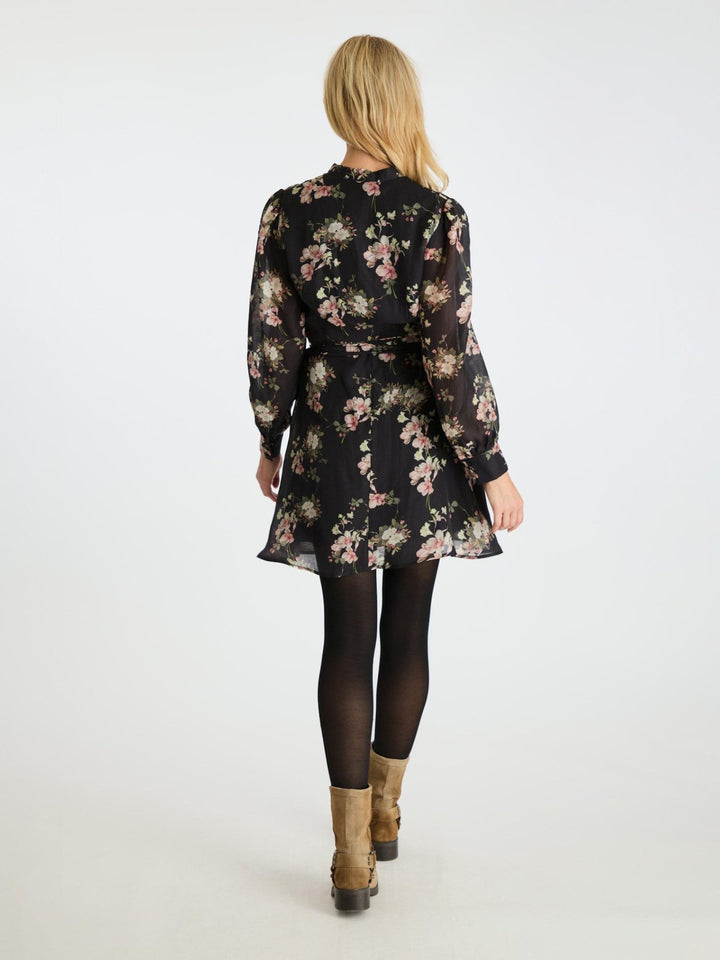 Heidi Print Flower Dress Black | Kjoler | Smuk - Dameklær på nett