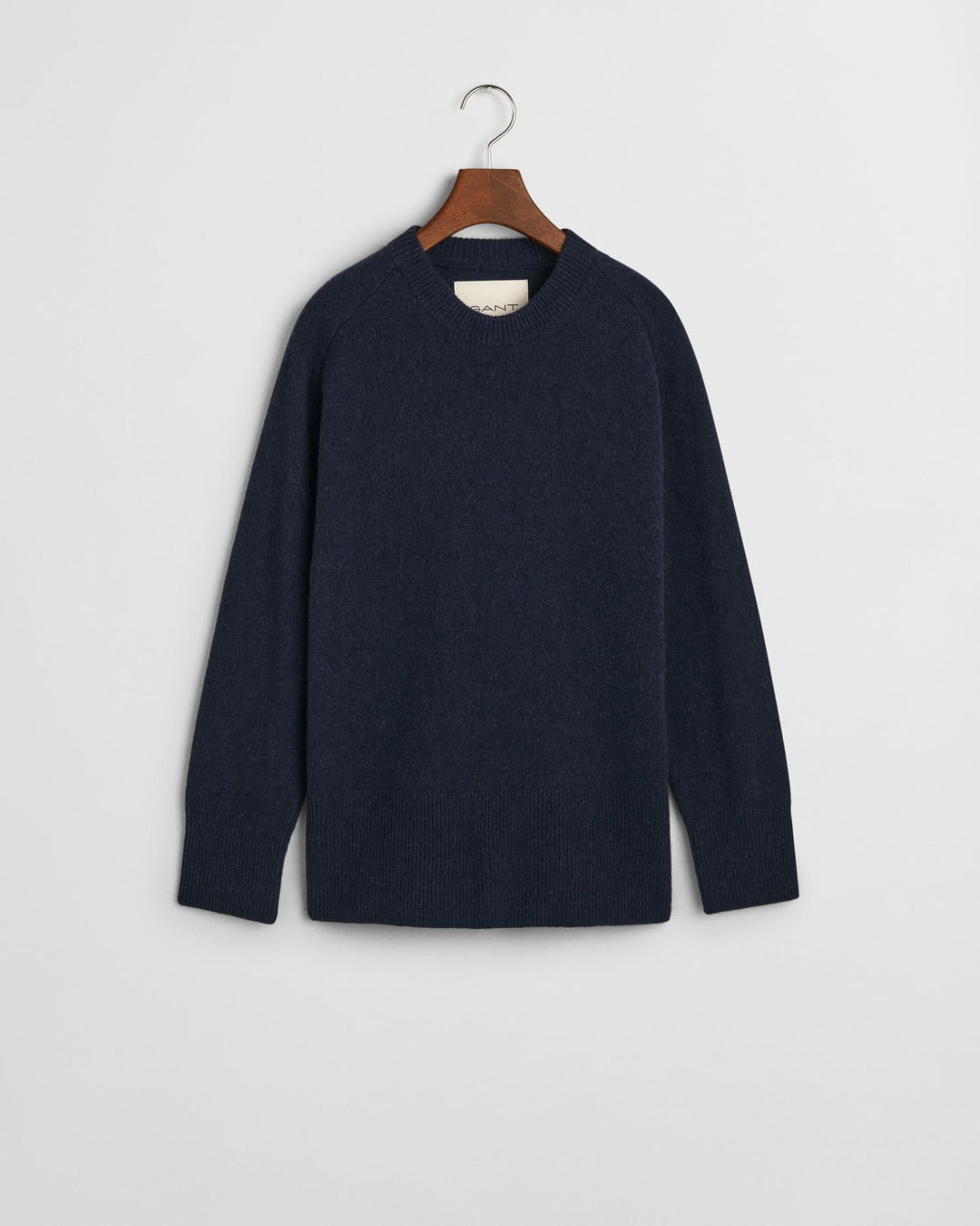 Herringbone Detail Crew Neck Sweater Evening Blue | Genser | Smuk - Dameklær på nett