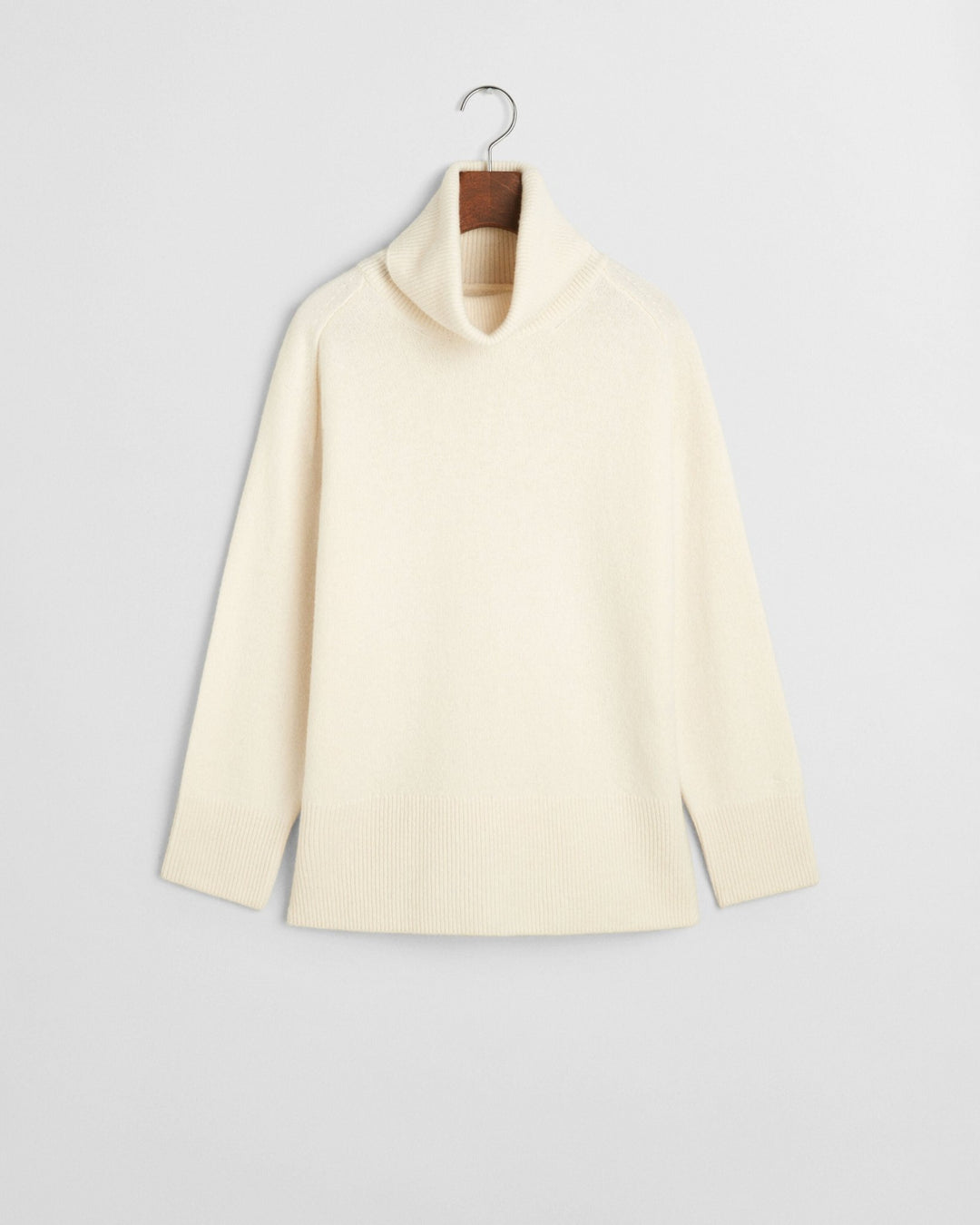 Herringbone Detail Turtleneck Cream | Genser | Smuk - Dameklær på nett