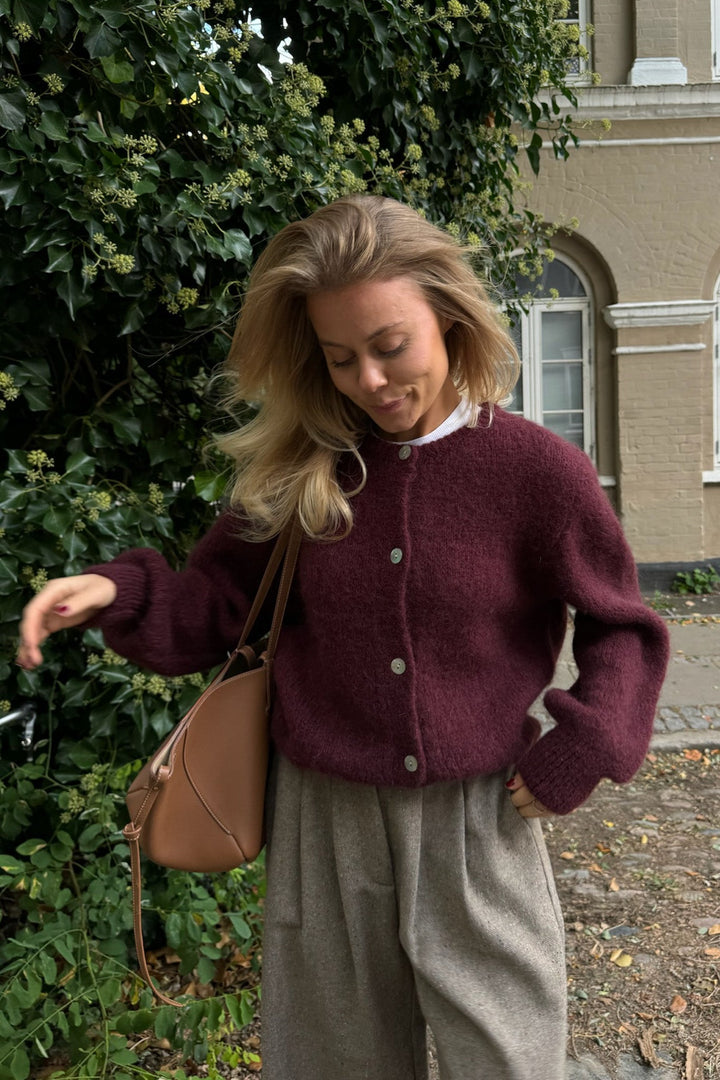 Idaic Cardigan Bordeaux | Genser | Smuk - Dameklær på nett