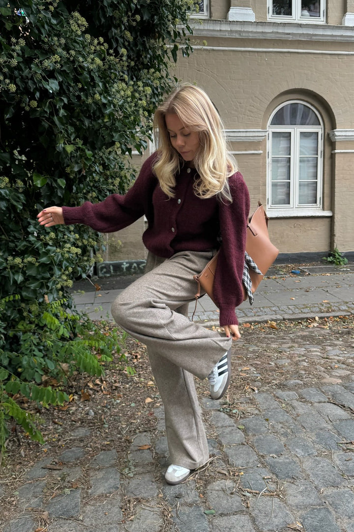 Idaic Cardigan Bordeaux | Genser | Smuk - Dameklær på nett