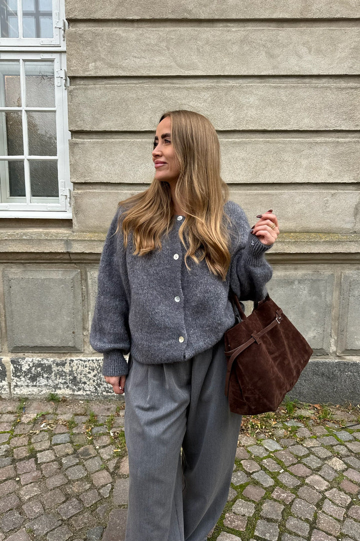 Idaic Cardigan Dark Grey | Genser | Smuk - Dameklær på nett