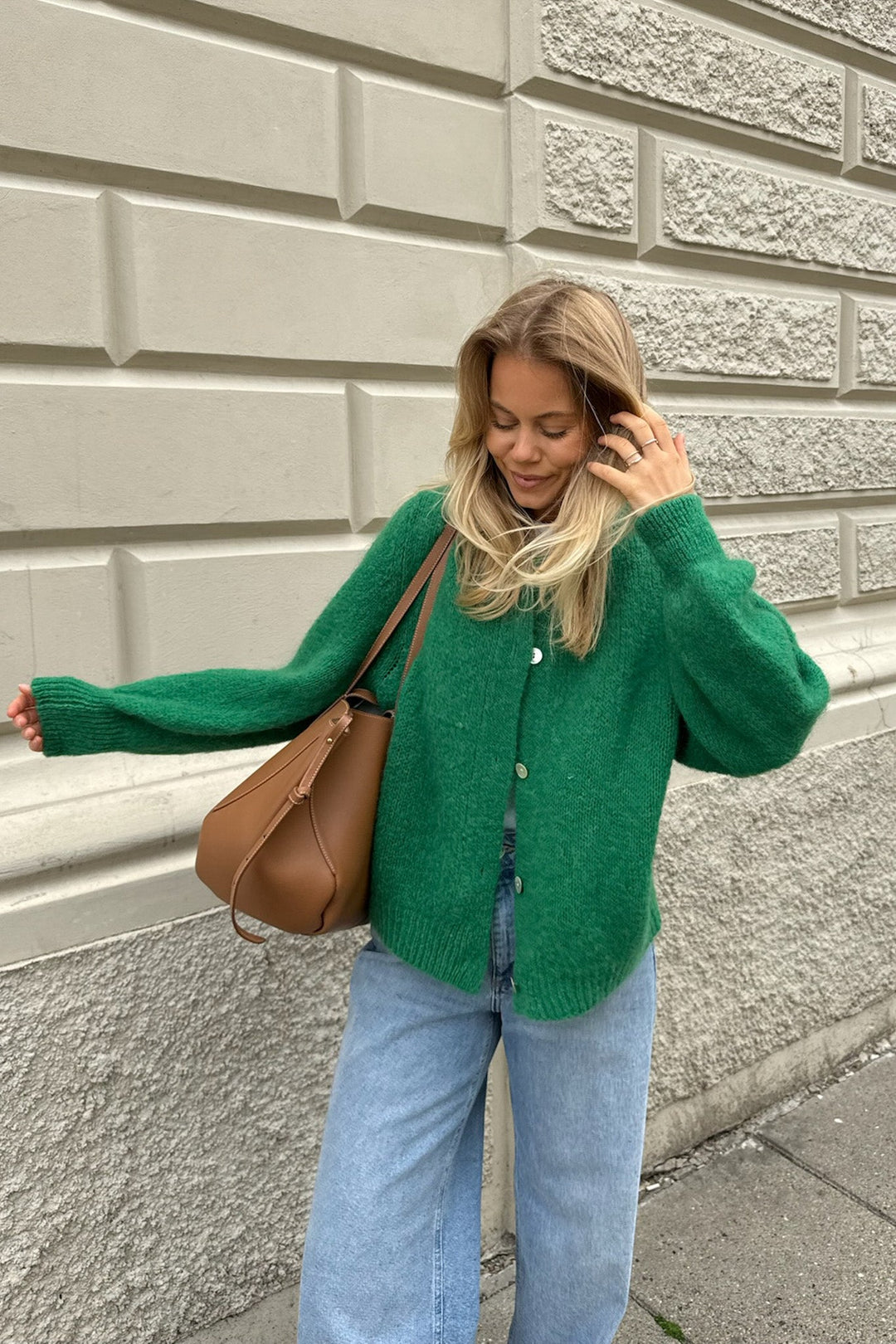 Idaic Cardigan Green | Genser | Smuk - Dameklær på nett