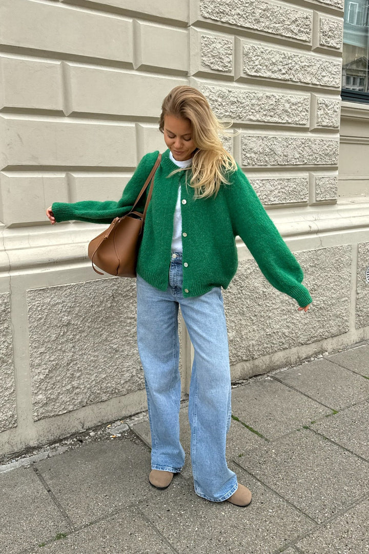 Idaic Cardigan Green | Genser | Smuk - Dameklær på nett