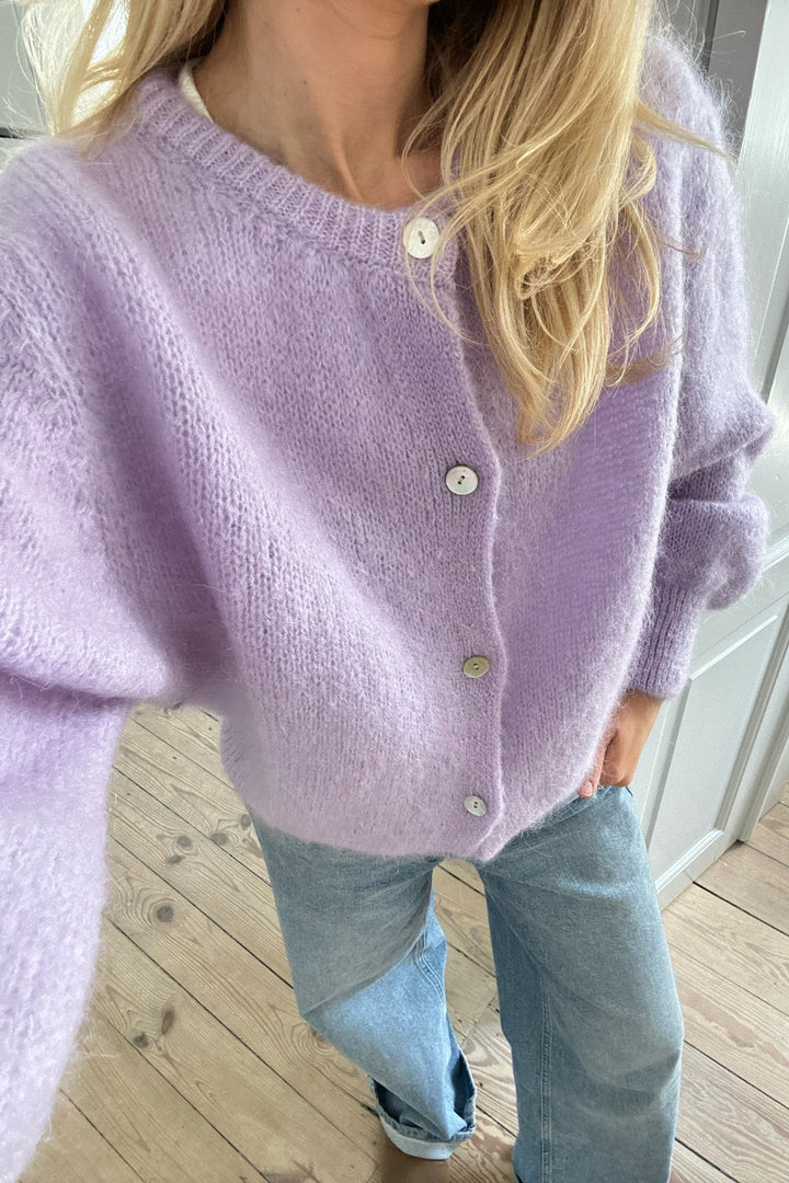 Idaic Cardigan Light Purple | Genser | Smuk - Dameklær på nett