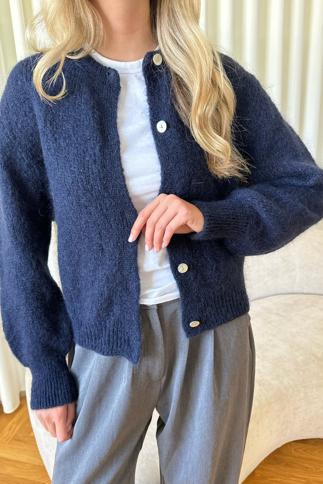 Idaic Cardigan Navy | Genser | Smuk - Dameklær på nett