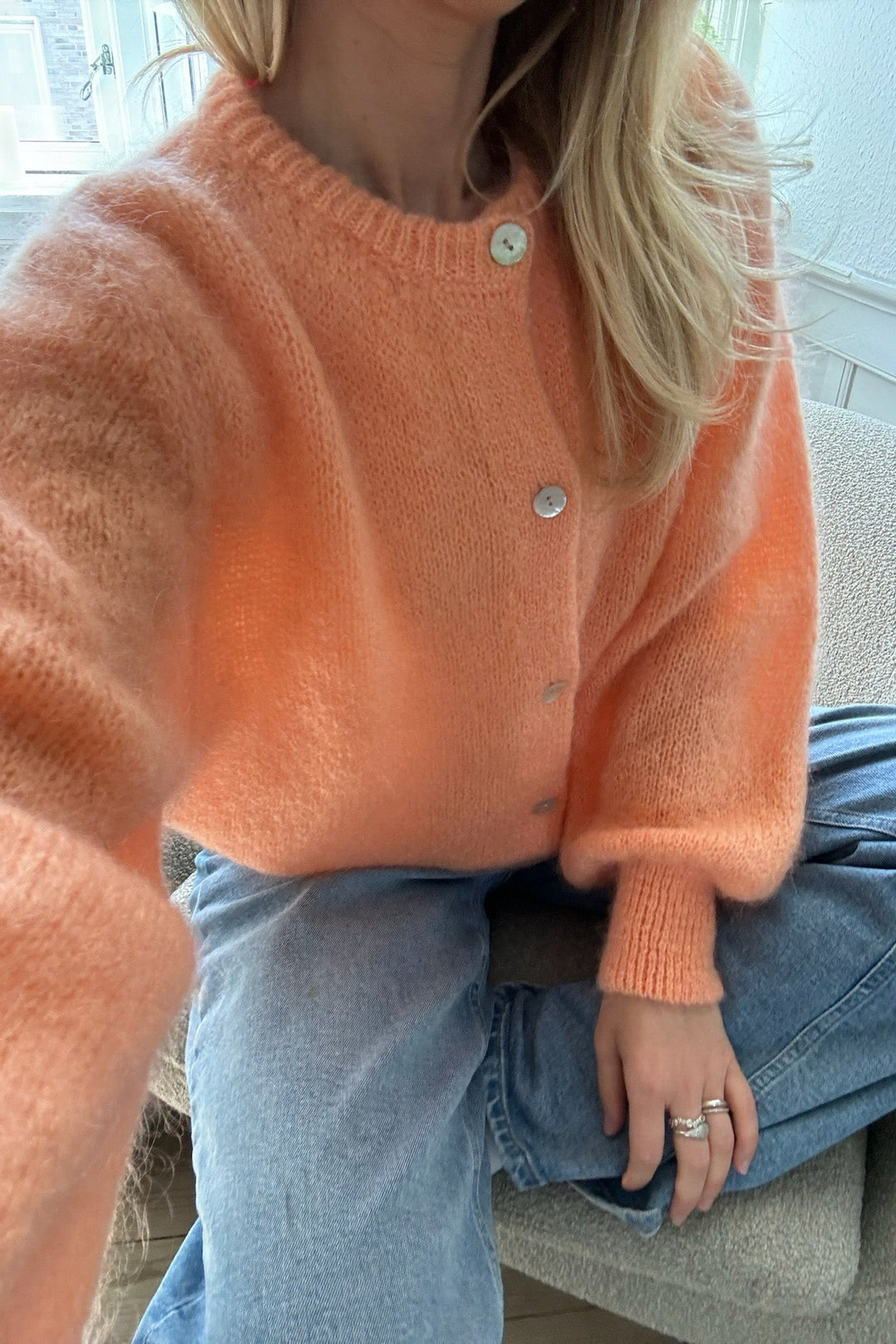 Idaic Cardigan Orange | Genser | Smuk - Dameklær på nett