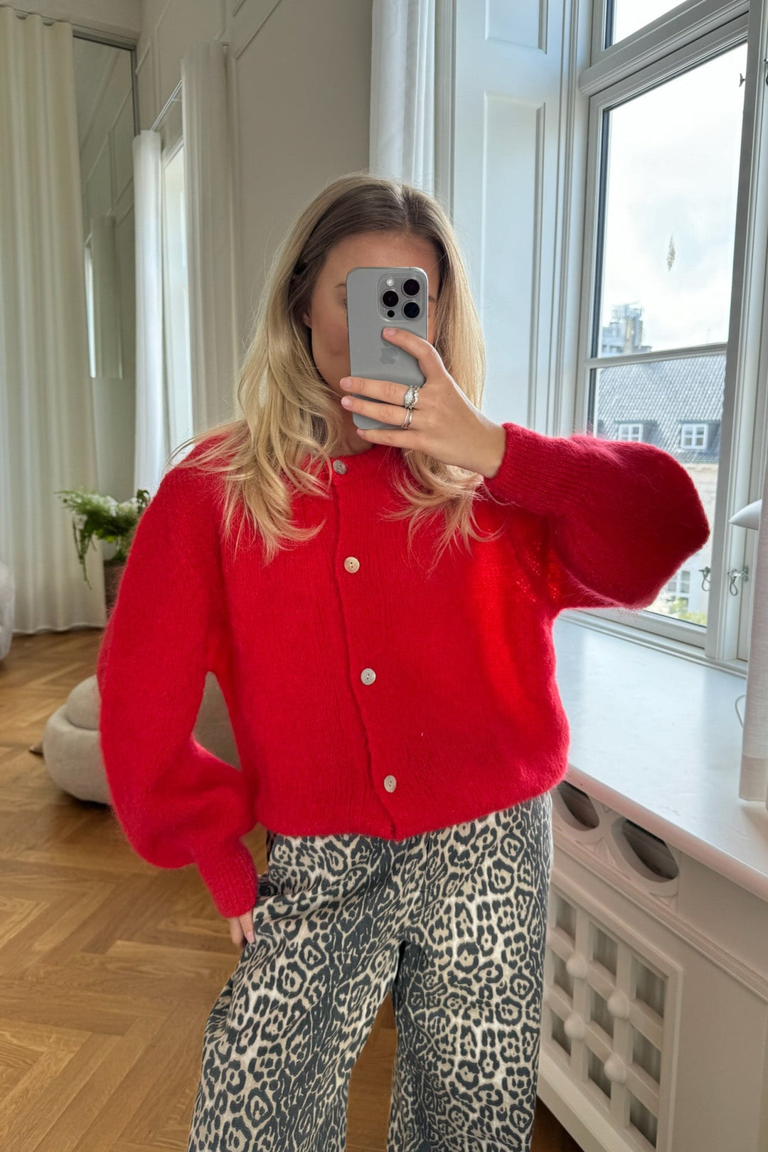 Idaic Cardigan Red | Genser | Smuk - Dameklær på nett