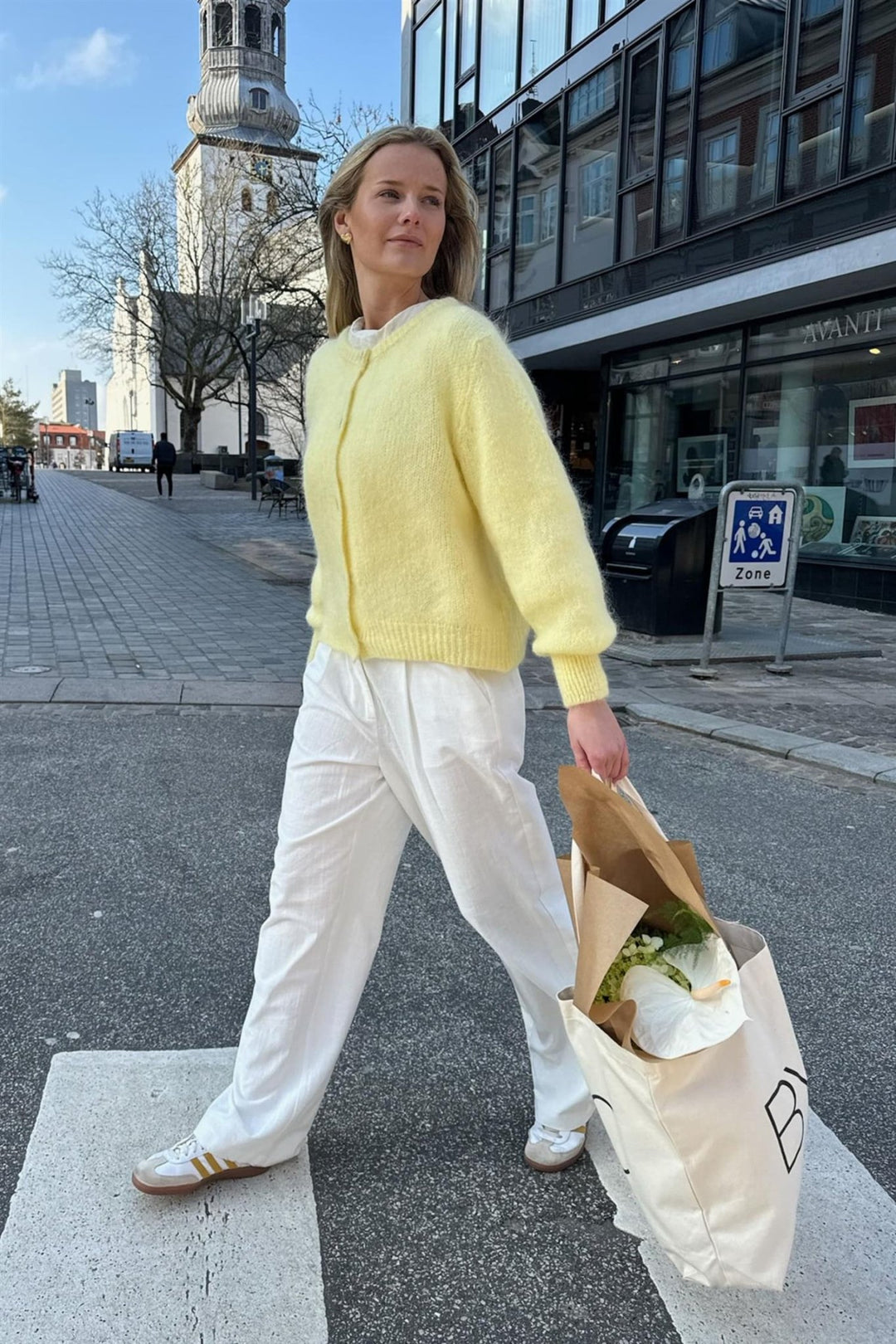 Idaic Cardigan Yellow | Genser | Smuk - Dameklær på nett