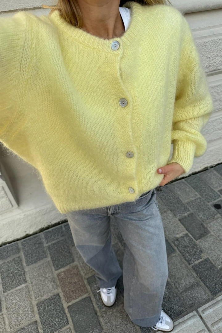 Idaic Cardigan Yellow | Genser | Smuk - Dameklær på nett