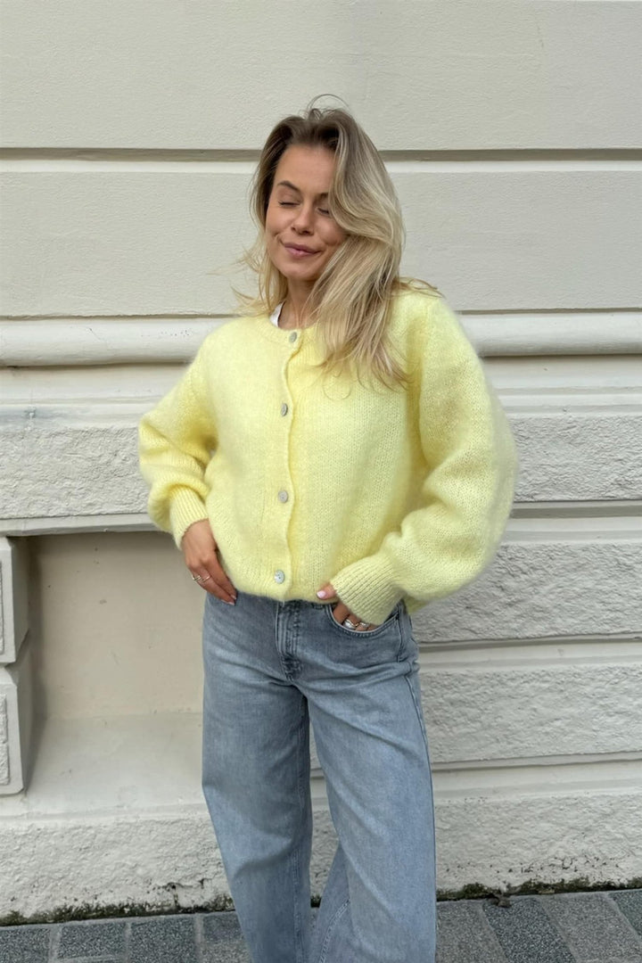 Idaic Cardigan Yellow | Genser | Smuk - Dameklær på nett