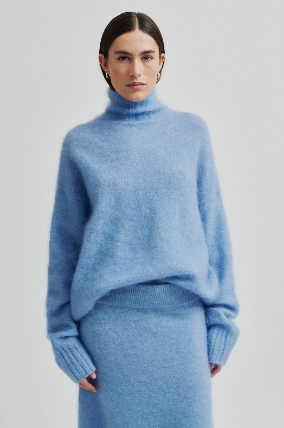 Ina Knit T - Neck Vista Blue | Genser | Smuk - Dameklær på nett