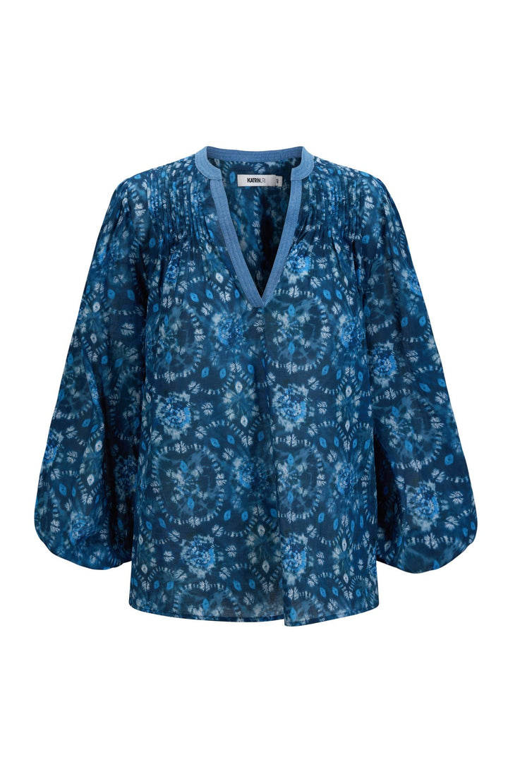 Indigo Casablanca Blouse Blue | Skjorter og bluser | Smuk - Dameklær på nett