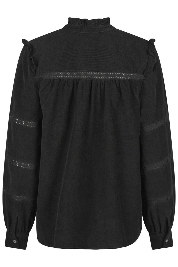 Isala Corduroy Shirt Black | Skjorter og bluser | Smuk - Dameklær på nett