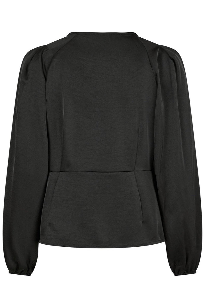 Istana Heavy Sateen Blouse Black | Skjorter og bluser | Smuk - Dameklær på nett