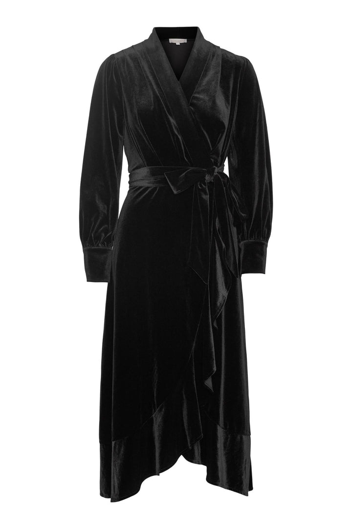 Iza Midi Dress Black Velvet | Kjoler | Smuk - Dameklær på nett