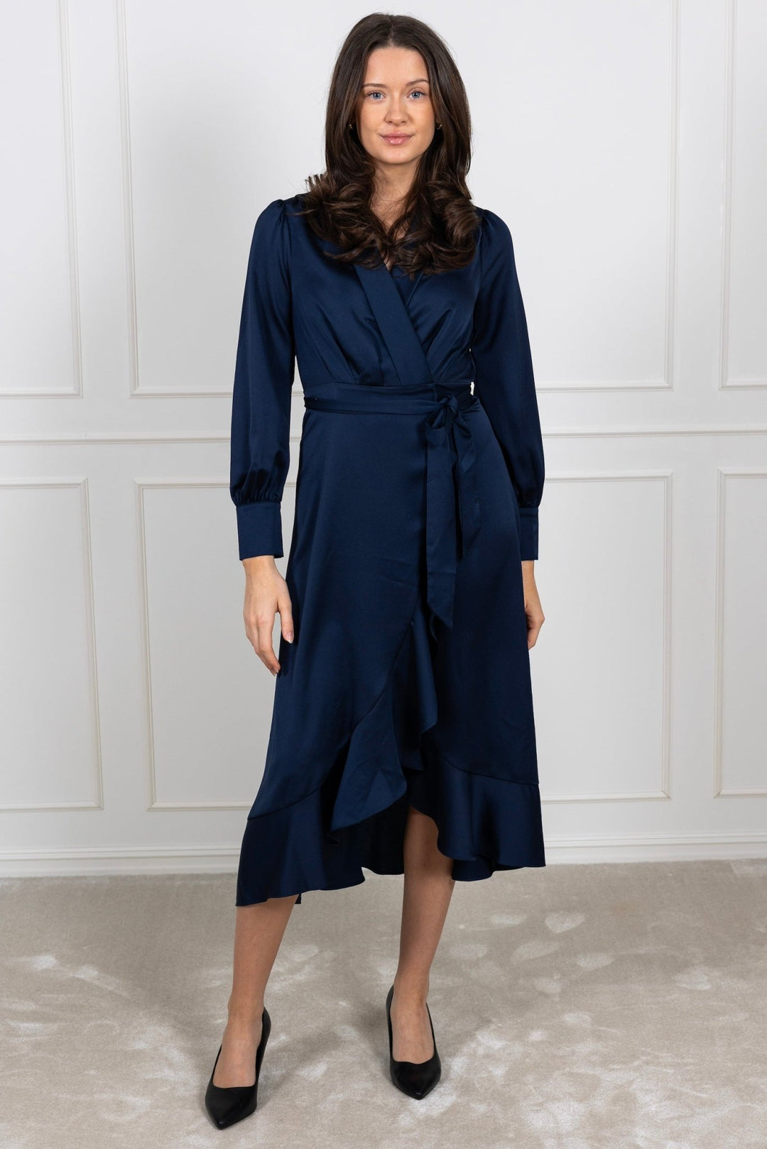 Iza Midi Dress Blue | Kjoler | Smuk - Dameklær på nett