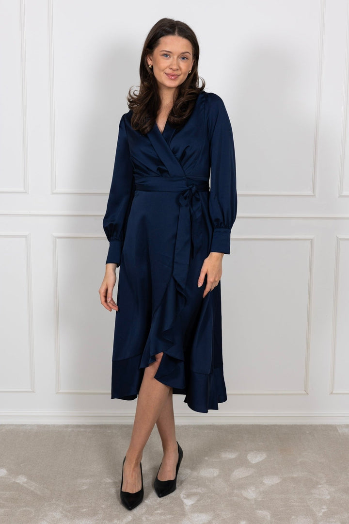 Iza Midi Dress Blue | Kjoler | Smuk - Dameklær på nett